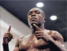  ?? Mark Ralston AFP/Getty Images ?? ANDRE BERTO is not worried about being a huge underdog against Floyd Mayweather Jr.: “You can be smart, fast, this and that, but one shot can change it all.”