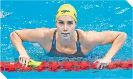  ??  ?? Emma McKeon es la máxima dominadora del estilo libre de la natación australian­a.