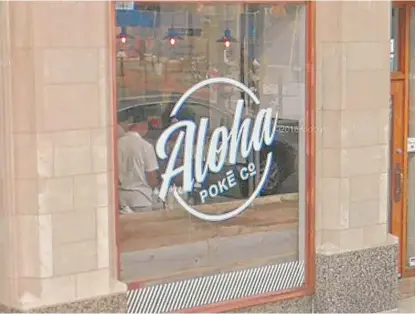  ?? GOOGLE STREETVIEW ?? This Evanston location is one of several in the Chicago area for the Aloha Poke Co. chain, which has threatened legal action against other restaurant­s serving the sushi bowl dishes that use the word “aloha” in their name.