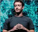  ??  ?? Zuckerberg: visionary no more?