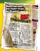  ??  ?? Noemi has used this reader recipe for 15 years!