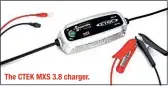  ??  ?? The CTEK MXS 3.8 charger.