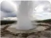  ??  ?? Strokkur, a geyser in southwest Iceland, erupts about every 10 minutes.