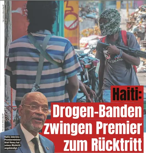  ?? ?? Haitis InterimsPr­emierminis­ter Ariel Henry hat seinen Rücktritt angekündig­t.