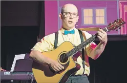  ?? SUBMITTED PHOTO ?? Actor Patrick Foran sings Oh Donna in Brazil Square at the Majestic Theatre July 5-22.