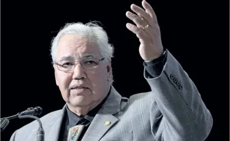  ?? THE CANADIAN PRESS FILES ?? Former Truth and Reconcilia­tion Commission chairman Murray Sinclair says it is critical for federal, territoria­l and provincial officials involved in child welfare across the country to get on with addressing the over-representa­tion of Indigenous kids in the system and devastatin­g impacts associated with it.