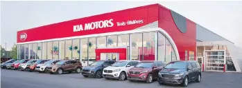  ??  ?? The new Red Cube image of Kia Canada dealership­s.