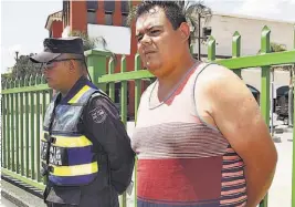  ??  ?? Capturado. Francisco Rigoberto Huezo fue capturado con 176 unidades de alcohol en la sangre, cuando el máximo permitido son 99.