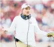  ??  ?? Texas A&M coach Jimbo Fisher believes his team deserved a spot in the College Football Playoff semifinals.
ASHLEY LANDIS/DALLAS MORNING NEWS