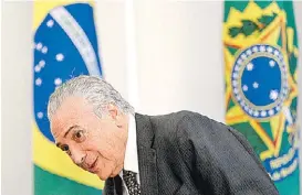  ?? EVARISTO SA/AFP ?? El mandatario brasileño rechaza renunciar.