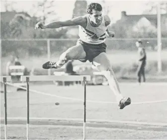  ??  ?? Bob McLaren, a 1967 Pan Am Games double-medallist hurdler who also competed in the 1968 Mexico City Summer Olympics, is part of the Victoria Sports Hall of Fame Class of 2020.