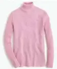  ??  ?? Wool turtleneck sweater with ribbed trim in pink, $118.50.