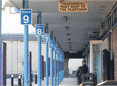  ?? Pictures: Mhairi Edwards. ?? Perth bus station may close at its current site, leaving the owner of the Bus ‘Y’ Bite cafe, Mary Graham, in limbo as to her business’s future.