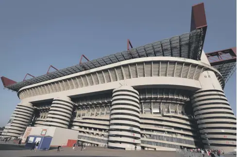  ??  ?? 0 Milan’s world-famous San Siro stadium is set to be at least partly demolished to make way for a new 60,000-seater ground.