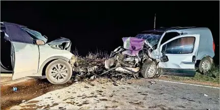  ?? ?? CHOQUE. EL accidente mortal que terminó con la vida del senador Adrián Peña fue en el kilómetro 29 de la Ruta 36, sobre las 21.30 horas.