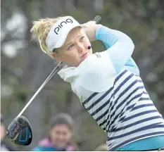  ?? ASHLEY FRASER/POSTMEDIA NETWORK ?? LPGA Tour player Brooke Henderson was at Eagle Creek Golf Club, in Dunrobin, Ont., on Tuesday, for the tenth annual Kevin Haime Kids To The Course Golf Classic.