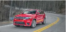  ??  ?? The 2018 Jeep Grand Cherokee Trackhawk, powered by a 6.2-litre V8 engine, delivers 707 horsepower and 645 foot-pounds of torque.