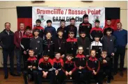  ??  ?? Drumcliffe/Rosses Point’s U12 Div 3 winners.