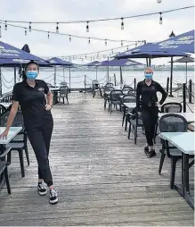  ?? SALTY’S FACEBOOK PAGE ?? Salty’s Restaurant in Halifax reopened June 5 following a three-month closure due to COVID-19. General manager Patti Robertson said most guests are showing a preference for outdoor seating.