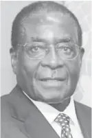  ??  ?? President Mugabe