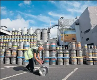  ??  ?? ROLLING ALONG: Volumes of Tennent’s Lager sold in the Scottish free trade were up by two per cent.