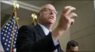  ?? AP FILE PHOTOS ?? Rep. Joe Crowley, D-N.Y. speaks during a news conference on Capitol Hill in Washington.