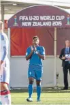  ?? Photo: JOSEPH JOHNSON/FAIRFAX NZ ?? Fiji’s Iosefo Verevou celebrates after scoring a goal against Germany yesterday.