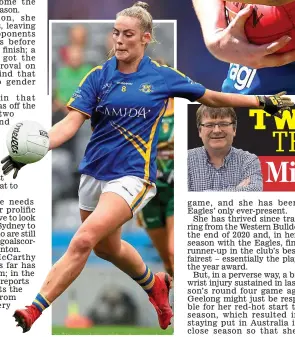  ?? ?? Tipp-ing point: Aisling McCarthy in 2019