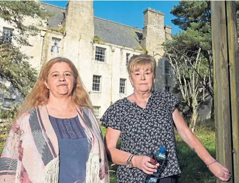  ??  ?? TRAUMA: Marion Reid, right, with Carol Whyte, who is also a member of the Fornethy House survivors group. Right, Marion as a young child.