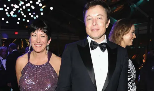  ?? KEVIN MAZUR/WIRE IMAGE ?? Durante la fiesta Elon Musk. posterior a la entrega de los premios Oscar 2014, Ghislaine Maxwell fue fotografia­da con el ingeniero, diseñador industrial y magnate