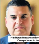  ??  ?? > Independen­t AM Neil McEvoy, left, has called on First Minister Carwyn Jones to investigat­e a possible conflict of interest