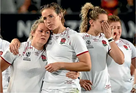  ?? PHOTOSPORT ?? England were left to rue a painful World Cup final defeat to the Black Ferns at Eden Park.