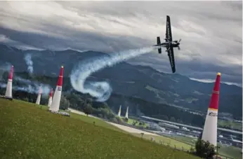  ?? SEBASTIAN MARKO/COURTESY, RED BULL AIR RACE ?? Pete McLeod is a star on the internatio­nal air-racing stage. He could finish third in this year’s Red Bull Air Race.