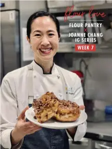  ?? PHoTo CourTeSy flourBAker­y.CoM ?? ICONIC TREAT: Boston pastry chef Joanne Chang offers kits with instructio­ns to make some of her amazing Flour Bakery + Cafe treats, such as sticky buns.