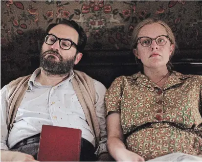  ?? THATCHER KEATS COURTESY SUNDANCE ?? Michael Stuhlbarg and Elisabeth Moss appear in “Shirley”