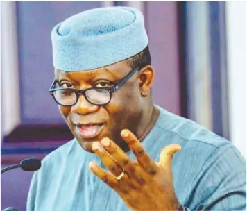 ??  ?? • ‘ I’m not an advocate of self- help in security matters’
Fayemi