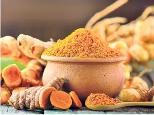  ??  ?? curcumin is a compound in turmeric which helps in its healing properties.