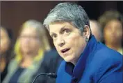  ?? Astrid Riecken Getty Images ?? SYSTEM PRESIDENT Janet Napolitano lobbied to keep grant money for researcher Paul Aisen at UC.
