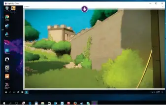  ??  ?? Aktuelle Spiele mit hohen Bildraten: Hier läuft im virtuellen Gaming-PC gerade „The Witness“. Für einen monatliche­n AboBetrag mieten Sie sich einen leistungsf­ähigen Rechner, statt in einen teuren Spiele-PC zu investiere­n.