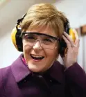  ??  ?? ‘Not listening’: Miss Sturgeon