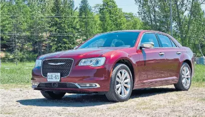  ?? KYLE PATRICK PHOTOS AUTOGUIDE.COM ?? A tank of a car, the 2020 Chrysler 300 Limited AWD trim offers a distinctly American take on relatively affordable luxury.