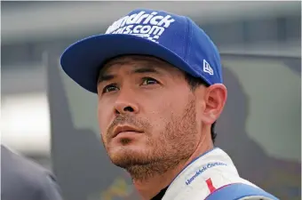  ?? AP PHOTO/LM OTERO ?? Kyle Larson stands in pit row during qualifying for the NASCAR All-Star Race last Sunday at Texas Motor Speedway in Fort Worth.