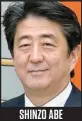  ??  ?? shinzo abe
Premier ministre