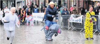  ??  ?? This year’s Macclesfie­ld Pancake Race takes place next week