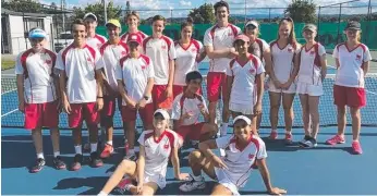  ??  ?? Palm Beach Currumbin State High's tennis teams have both made it through to the state finals.