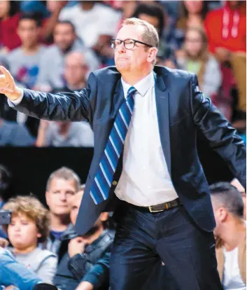  ?? PHOTO D’ARCHIVES AGENCE QMI ?? Nick Nurse a remporté ses six premiers matchs à la barre des Raptors de Toronto.