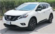  ?? JIL MCINTOSH ?? The 2018 Nissan Murano ticks all the boxes for what most people want in a versatile commuter vehicle.