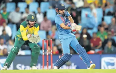  ?? BCCI ?? ■ India’s Manish Pandey scored his second internatio­nal T20 fifty to propel India to a good total after initial hiccups in the second T20I against South Africa at Centurion.