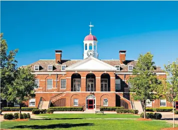  ??  ?? Privilege: top US colleges such as Harvard have accumulate­d large endowments