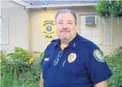  ?? LORI CARTER/CORRESPOND­ENT ?? Howey-in-the-Hills Police Chief Rick Thomas is a focus of criticism by Howey Town Council member Matt McGill.